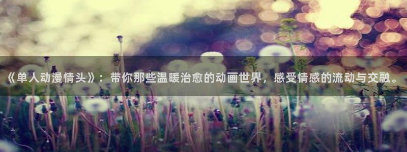 里番动漫名称：《单人动漫情头》：带你那些温暖治愈的动画世界，感受情感的流动与交融。