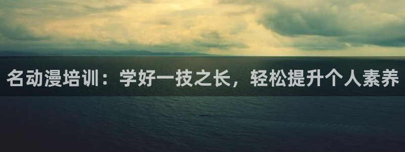 里里番动漫：名动漫培训：学好一技之长，轻松提升个人素养